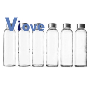 ขวดน้ํา บอโรซิลิเกตสูง ปลอด BPA เป็นมิตรกับสิ่งแวดล้อม 18 ออนซ์ พร้อมฝาปิด สําหรับเล่นกีฬา น้ําผลไม้