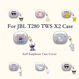 【Case Home】เคสหูฟัง แบบนิ่ม ลายการ์ตูน สําหรับ JBL T280 TWS X2 JBL T280 TWS X2