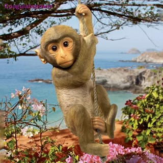 รูปปั้นเรซิ่น รูปลิงปีนเขา สัตว์ชิมแปนซี สําหรับตกแต่งบ้าน สวน