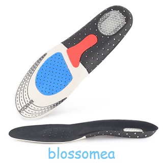 Blossomea แผ่นพื้นรองเท้า EVA เจล ดูดซับเหงื่อ ระบายอากาศ ซับแรงกระแทก สําหรับเล่นกีฬา บาสเก็ตบอล วิ่ง