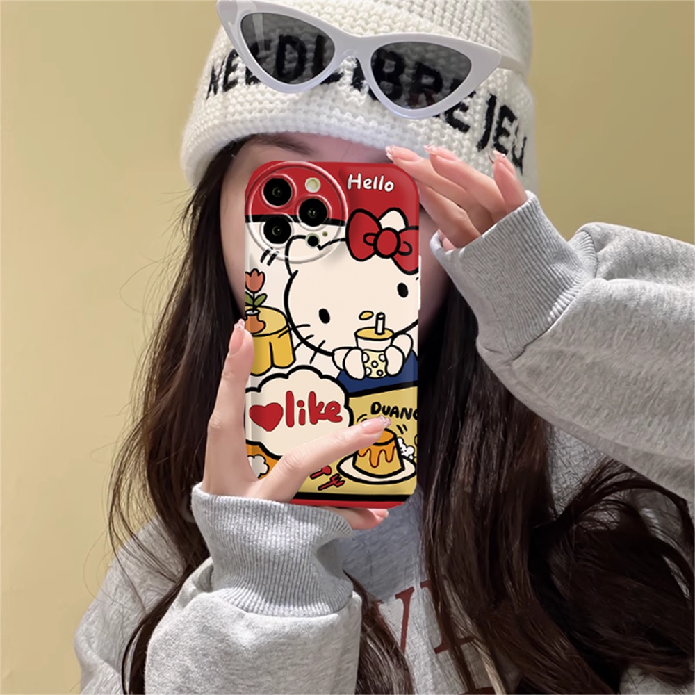 เคสโทรศัพท์มือถือแบบนิ่ม-ลายเฮลโลคิตตีหน้ายิ้ม-3d-สําหรับ-samsung-a14-a04e-a04s-a13-a03-a03s-a12-a21s-a10-a50-a30s-a20-a10s-a52-a11-j6-plus-j7-prime-j7-pro