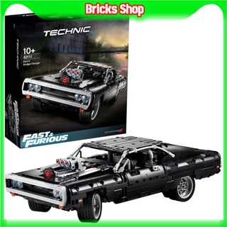 Technic Doms Dodge Charger (42111) ชุดของเล่นตัวต่อ (1,077 ชิ้น) สําหรับเด็ก