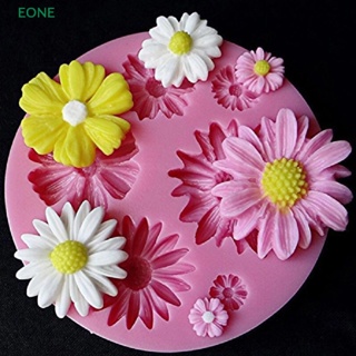 Eone ขายดี แม่พิมพ์ซิลิโคน ลายดอกทานตะวัน 3D สําหรับตกแต่งเค้ก ฟองดองท์