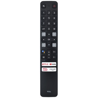 ใหม่ รีโมตคอนโทรล RC901V FMRG สําหรับ TCL Voice LCD TV Netflix Prime Video YouTube TCL P635