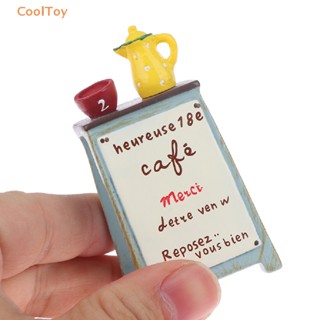 Cooltoy โมเดลชุดกาน้ําชาจิ๋ว 1:12 สําหรับตกแต่งบ้านตุ๊กตา