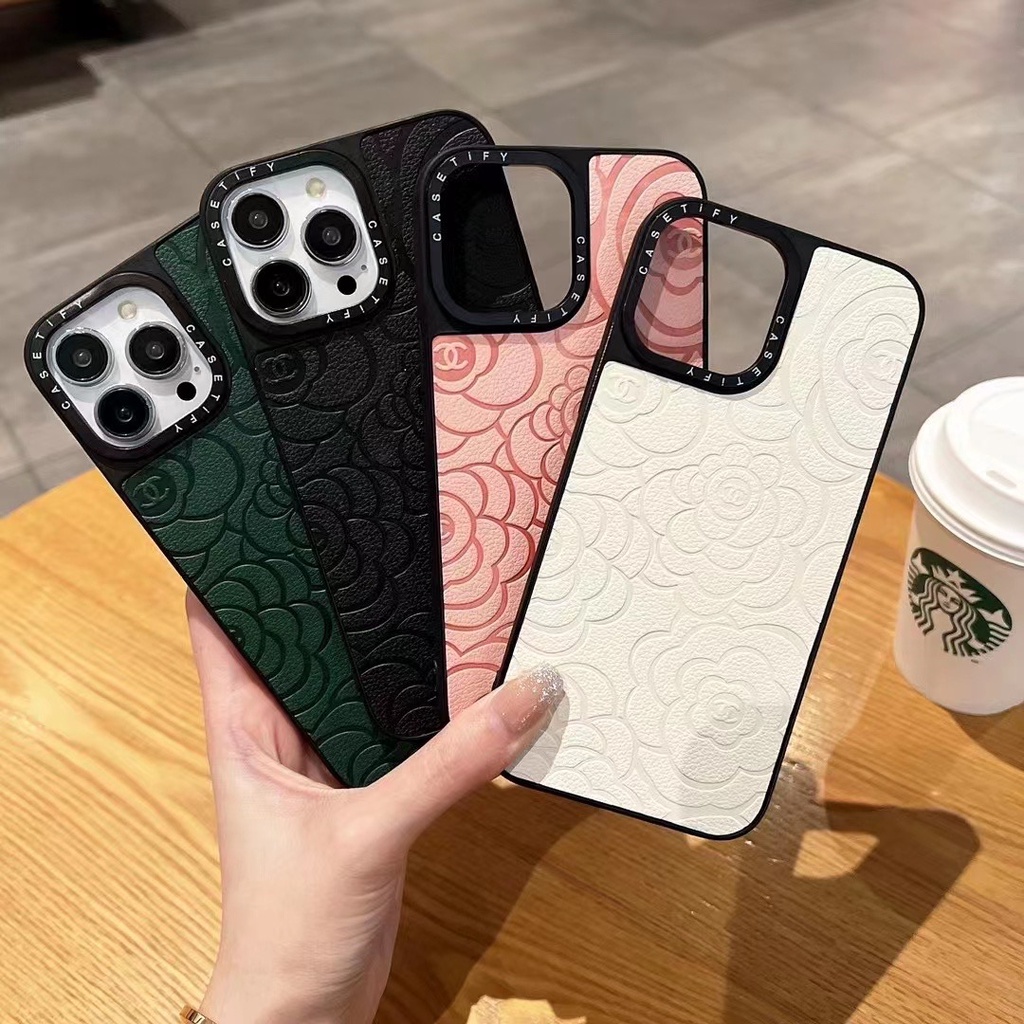 เคส-iphone-12-pro-max-เคสโทรศัพท์มือถือหนัง-ลายคามิเลีย-สีดํา-สําหรับ-iphone-14-13-pro-max-12-11