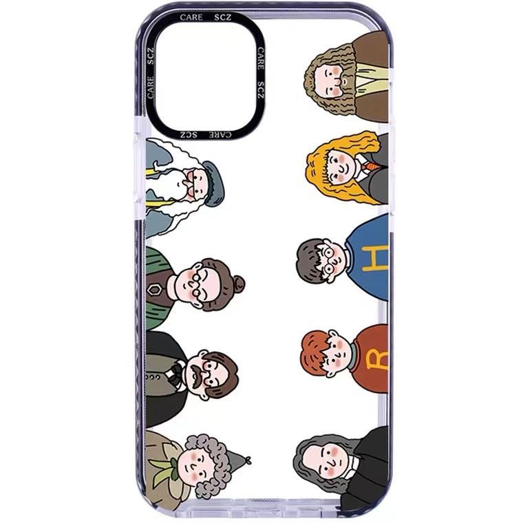 hogwarts-characters-phone-case-for-iphone11-13-transparent-12pro-xr-iphone-x-drop-resistant-xsmax-silicone-6s-soft-7-8plus