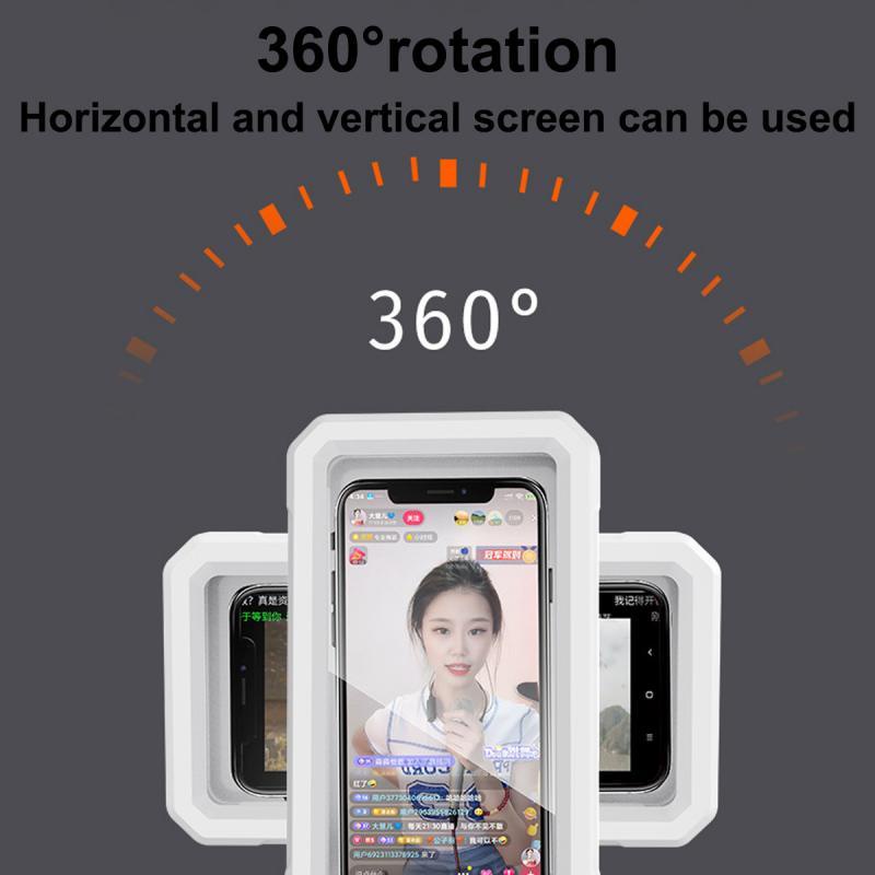 ที่วางโทรศัพท์มือถือ-กันน้ํา-พร้อม-360-ที่วางโทรศัพท์-แบบติดผนัง-หมุนได้-ปรับได้-สําหรับห้องน้ํา-ห้องครัว