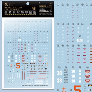 สติกเกอร์รูปลอก ลายน้ํา สําหรับ Artisans HG GTO FA78 HGPBGTO-027
