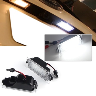 หลอดไฟ LED สีขาว สําหรับติดป้ายทะเบียนรถยนต์ Ford Edge Escape Mercury 2 ชิ้น# 7t4z-13550-a