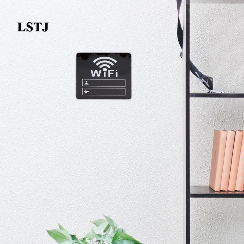 [Lstjj] WiFi Sign Sticker Mirror Account Password Notice Board Stickers