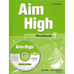 Bundanjai (หนังสือเรียนภาษาอังกฤษ Oxford) Aim High 1 : Workbook +CD (P)