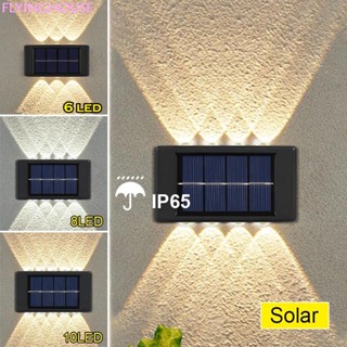 16led ไฟโซล่าเซลล์ โคมไฟติดผนัง พลังงานแสงอาทิตย์ Solar Light สำหรับกลางแจ้ง โคมไฟติดผนังภายนอก