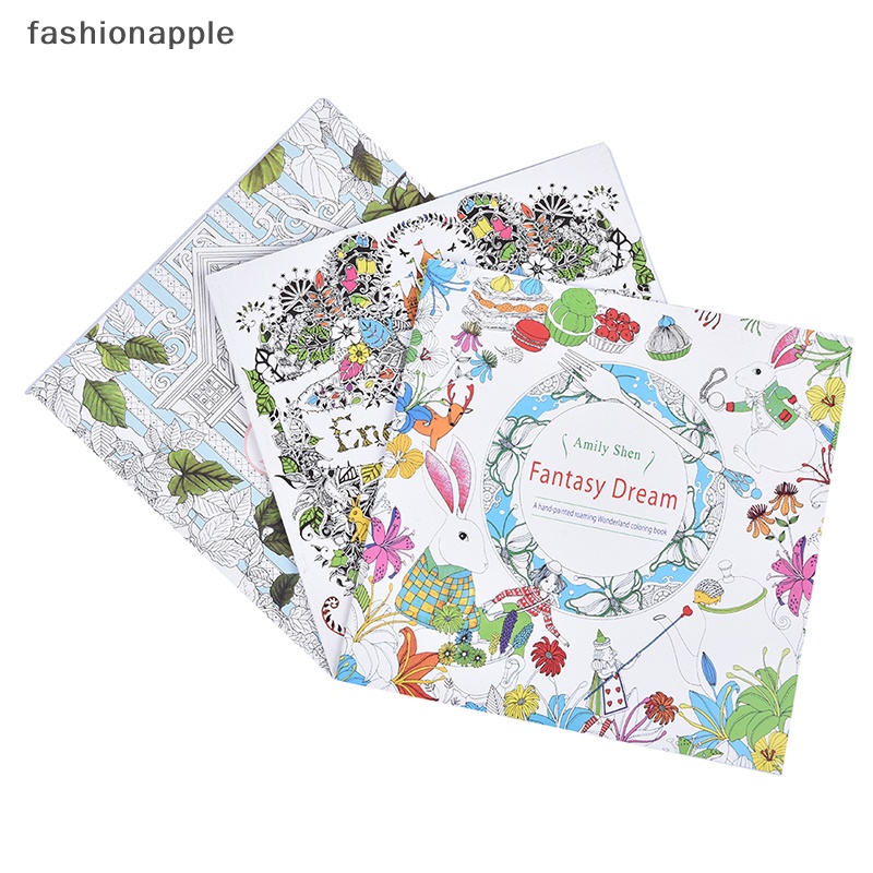 fashionapple-สมุดระบายสี-บรรเทาความเครียด-สําหรับเด็ก-และผู้ใหญ่-พร้อมส่ง