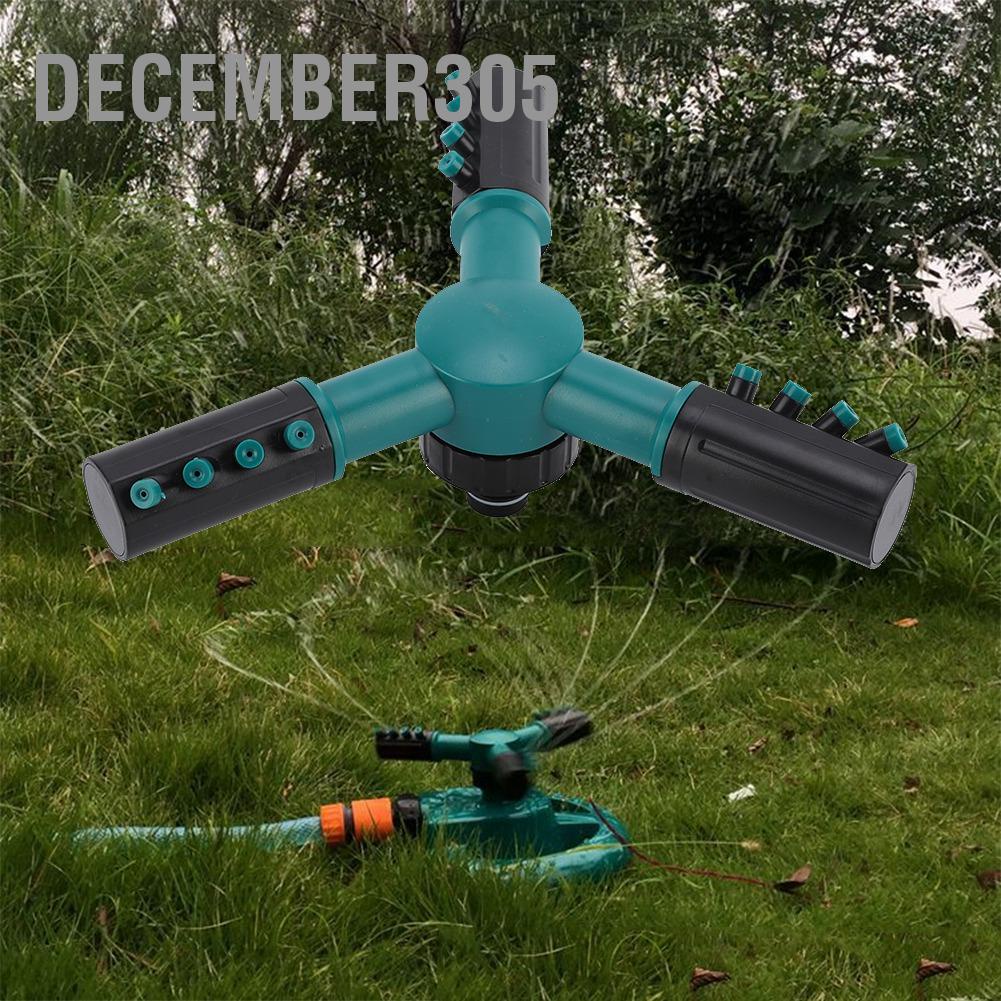 december305-หัวสเปรย์สามทางหมุนได้-360-องศา-สปริงเกลอร์รดน้ำสวน-สีเขียวเข้ม