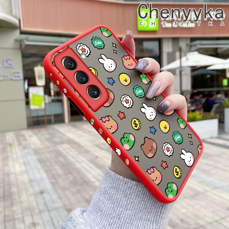 เคสโทรศัพท์มือถือ-ซิลิโคนนิ่ม-ใส-บาง-กันกระแทก-ลายการ์ตูนสัตว์จิ๋ว-สําหรับ-samsung-s22-plus-s22-ultra-5g-s23-plus-5g-s23-ultra-5g