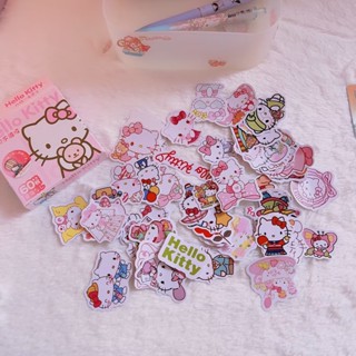 SANRIO สติกเกอร์ ลายการ์ตูนสุนัขคิตตี้น่ารัก สําหรับติดตกแต่ง 56 ชิ้น