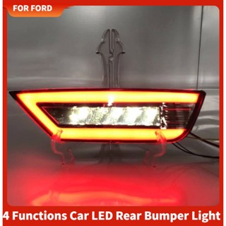 ไฟตัดหมอก ไฟเบรก ไฟสะท้อนแสง LED 4 ฟังก์ชั่น สําหรับรถยนต์ F0RD ECOSPORT 1st 2nd Gen. 2 ชิ้น ไฟท้าย สําหรับรถยนต์ 2013--2017 2018-2021