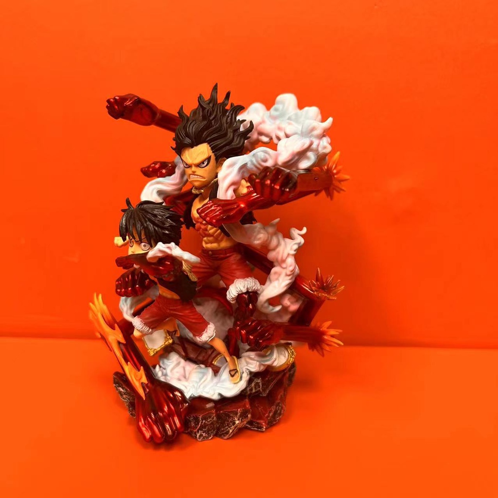 new-product-in-stock-one-piece-two-anniversary-commemorative-edition-destiny-duel-snake-man-luffy-hand-held-limited-statue-model-ornaments-2nca