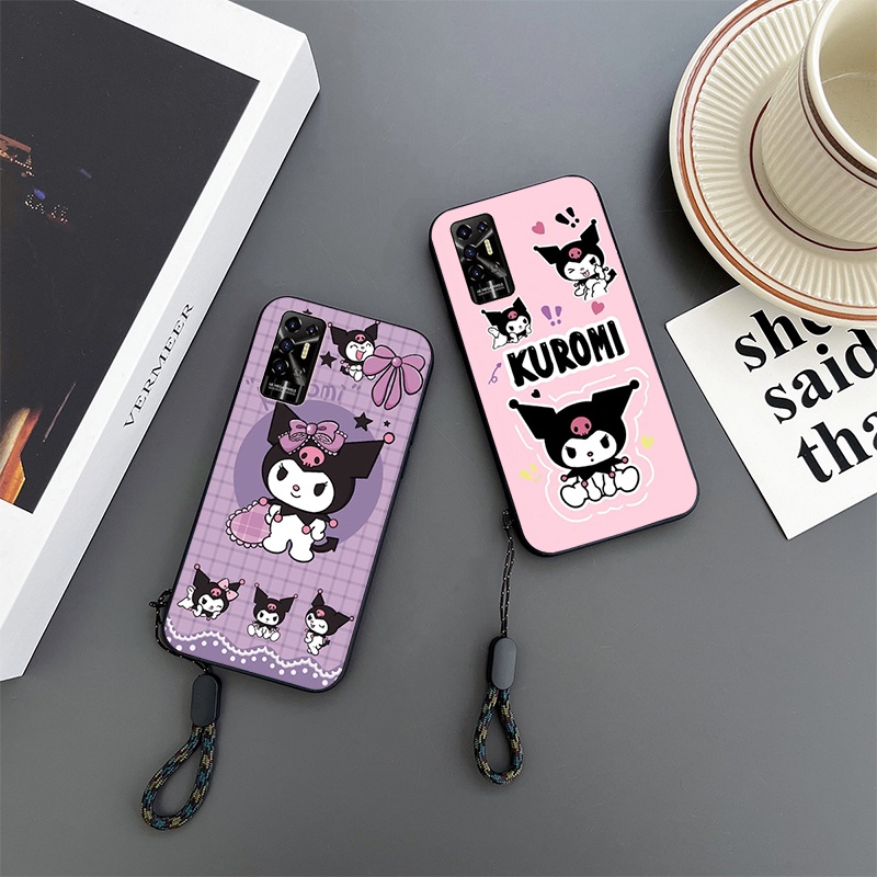 tecno-pova-2-เคสโทรศัพท์ป้องกัน-kuromi-น่ารัก