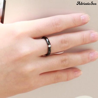 [COD]☆แหวนเหล็กไทเทเนียม ฝังพลอยเทียม สําหรับงานปาร์ตี้ งานแต่งงาน