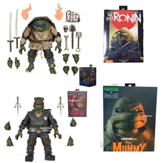 Neca ฟิกเกอร์ รูปเต่านินจา Global Monster TMNT Last Ronin Michelangelo Leonardo Raffaello Santi ของเล่นสําหรับเด็ก