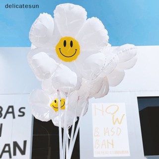 Delicatesun ลูกโป่งฟอยล์ ลายดอกเดซี่ สีขาว สําหรับตกแต่งปาร์ตี้ งานแต่งงาน