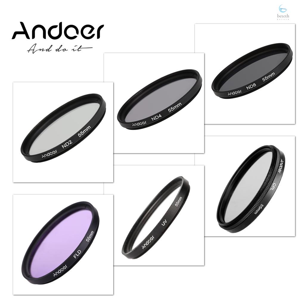 andoer-55mm-uv-cpl-fld-nd-nd2-nd4-nd8-photography-filter-kit-set-ultraviolet-circular-polarizing-fluorescent-neutral-density-filter-for-pentax-dslrs