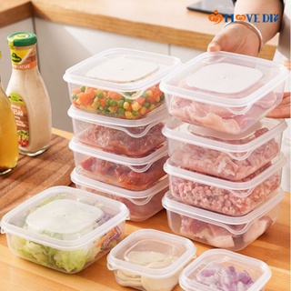 กล่องพลาสติกใส PP สําหรับใส่อาหารทะเล เนื้อสัตว์ แช่แข็ง ในตู้เย็น