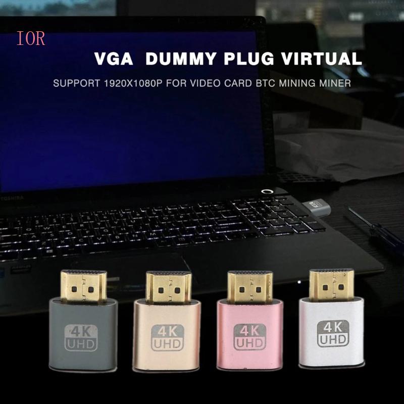 การ์ดวิดีโอ IOR 4K Ddc Edid Dummy Plug Edid Display | Shopee Thailand