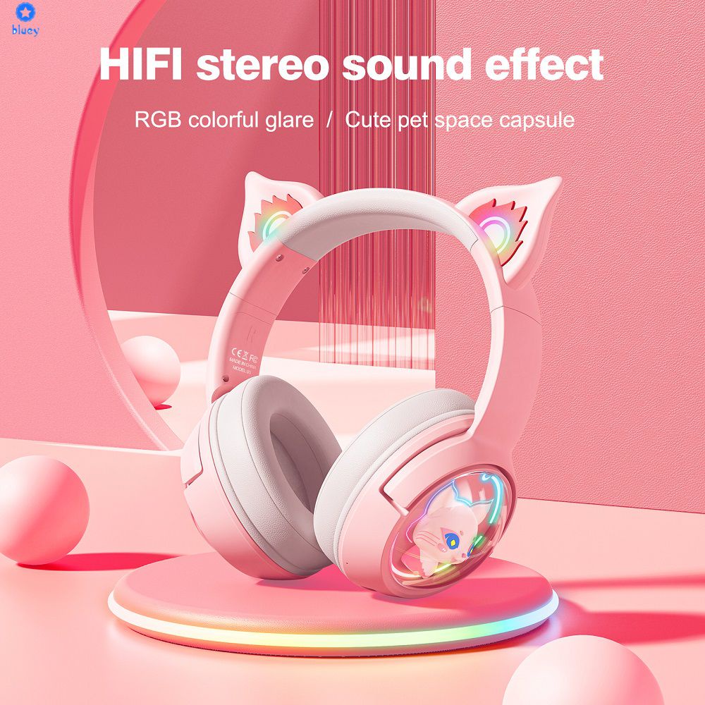 onikuma-b5-หูฟังหูแมวพร้อมชุดหูฟังเล่นเกม-rgb-led-light-7-1-หูฟังคอมพิวเตอร์รอบทิศทางสำหรับพีซีเกมเมอร์-bluey