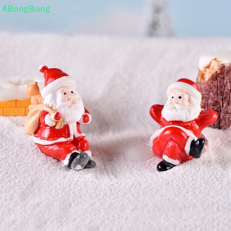 abongbang-ต้นคริสต์มาส-สโนว์แมน-diy-ตกแต่งสวนจิ๋ว-ซานตาคลอส-ภูมิทัศน์ขนาดเล็ก-ดี
