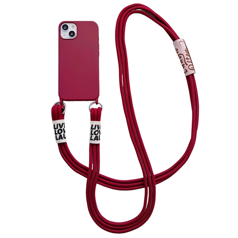iphone-14-pro-max-14-plus-หรูหรา-สายคล้องคอ-สายคล้องคอ-เชือกเส้นเล็ก-เคสโทรศัพท์-ซิลิโคน-tpu-นิ่ม-เคสด้านหลัง