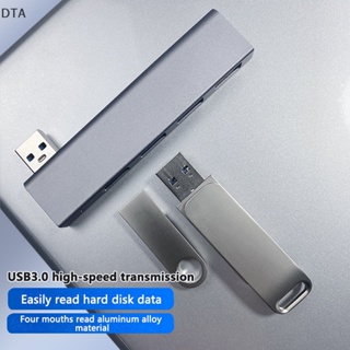 Dta 3 in 1 ฮับ USB 3.0 3 พอร์ต แบบขยาย บาง พกพาง่าย อุปกรณ์เสริม สําหรับคอมพิวเตอร์ แล็ปท็อป