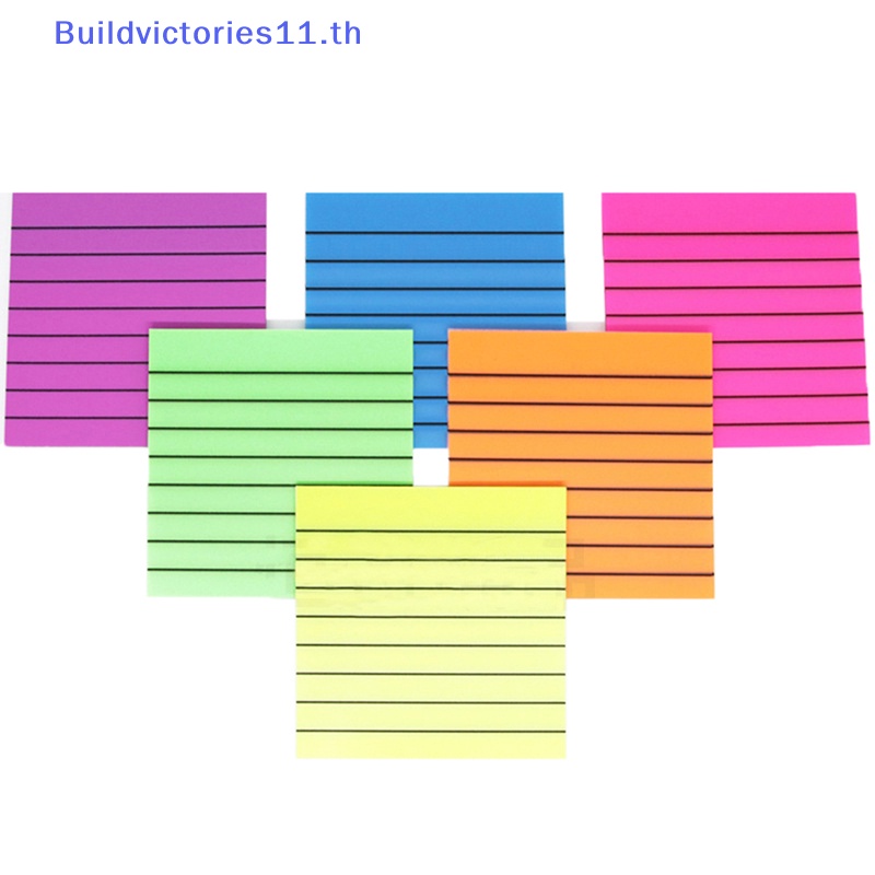 buildvictories11-สติกเกอร์กระดาษโน้ต-แบบใส-กันน้ํา-เขียนได้-แนวนอน-สําหรับนักเรียน-50-แผ่น