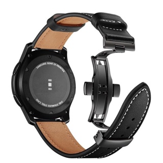 สายนาฬิกาข้อมือหนัง 20 มม. แบบเปลี่ยน สําหรับ Samsung Galaxy Watch 4 6 Watch 5 Pro 4 Classic 44 มม. 40 มม. 42 มม. 46 มม. 45 มม.