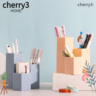Cherry3 กล่องเก็บปากกา รูปสี่เหลี่ยมขนมเปียกปูนหกเหลี่ยม อเนกประสงค์ สําหรับจัดระเบียบโต๊ะ