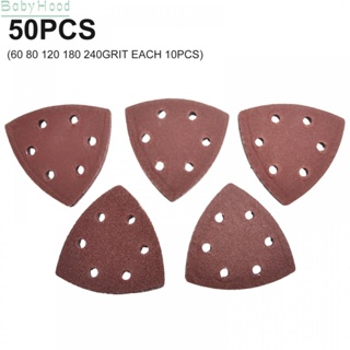 【Big Discounts】Triangle Sandpaper 50pcs Set Aluminum oxide Kit 90*90*90mm Accessories#BBHOOD