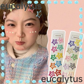 Eucalytus1 กิ๊บติดผม โลหะ รูปดาว กันลื่น สีสันสดใส แฟชั่น สําหรับผู้หญิง