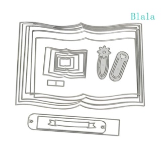 Blala แผ่นแม่แบบโลหะ ตัดลายนูน DIY สําหรับตกแต่งสมุด อัลบั้ม แสตมป์ กระดาษ การ์ด