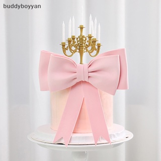 Bbth ท็อปเปอร์โฟม รูปโบว์ ขนาดใหญ่ สีชมพู สําหรับตกแต่งเค้กวันเกิด งานแต่งงาน