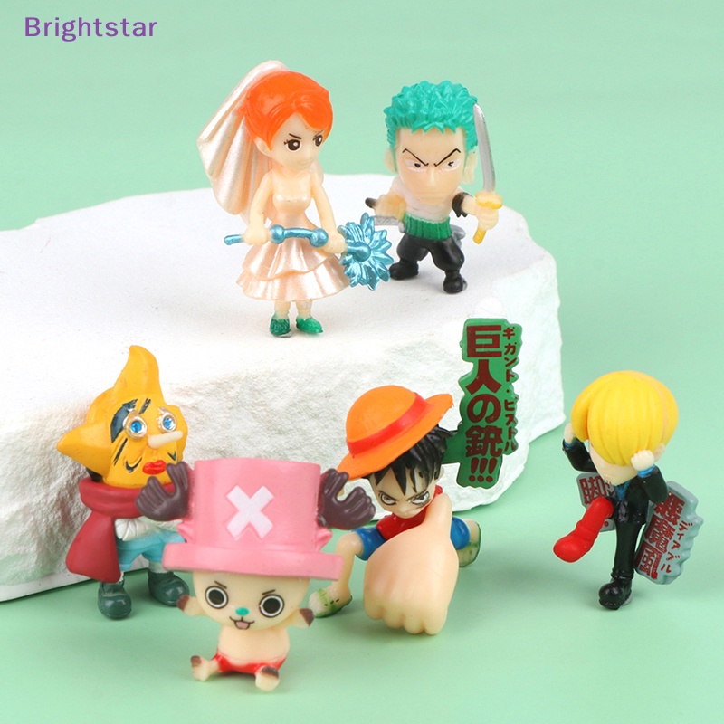 brightstar-ใหม่-โมเดลฟิกเกอร์-อนิเมะ-one-piece-น่ารัก-สําหรับตกแต่งบ้านตุ๊กตา-6-ชิ้น