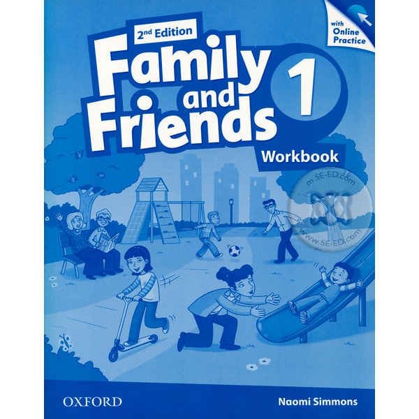 bundanjai-หนังสือเรียนภาษาอังกฤษ-oxford-family-and-friends-2nd-ed-1-workbook-online-practice-p