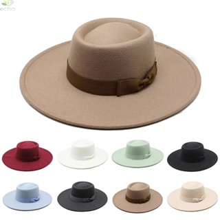 หมวก Fedora หมวกปานามา ลําลอง แฟชั่นฤดูใบไม้ร่วง สําหรับผู้หญิง โซ่