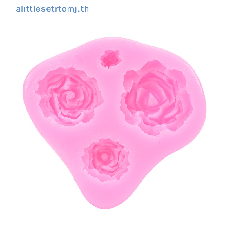 alittlese-แม่พิมพ์ซิลิกาเจล-รูปดอกกุหลาบ-สําหรับทําเค้กช็อคโกแลต-เบเกอรี่-th