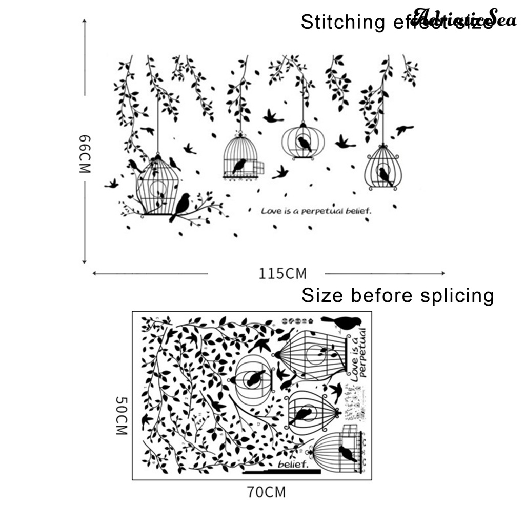 ads-สติกเกอร์ติดผนัง-รูปกรงนก-สีดํา-สําหรับตกแต่งบ้าน-ห้องนั่งเล่น-ห้องนอน