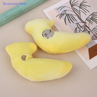 [Beautyoufeel] ใหม่ น่ารัก กล้วย ส้ม เข็มกลัด ของเล่นนุ่ม แฟชั่น เครื่องประดับ เด็กผู้หญิง เข็มกลัดผลไม้