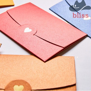 Bliss ซองจดหมายกระดาษ ประดับมุก ขนาดเล็ก 10.5*7 ซม. 10 ชิ้น ต่อล็อต