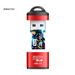 &lt;Dobetter&gt; เครื่องอ่านการ์ด USB ขนาดเล็ก พร้อมรูแขวน สําหรับรถยนต์