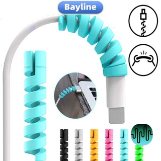 Bayline ของแท้ เกลียวถนอมสายชาร์จ หูฟัง แฮนด์ฟรี